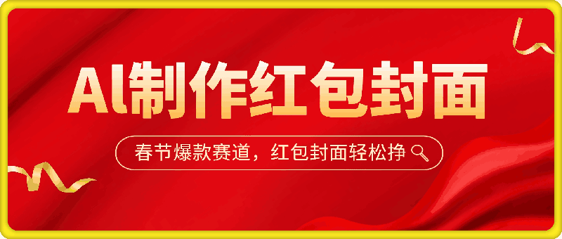 Al红包封面，新手小白宝妈副业直接干躺Z管道收益
