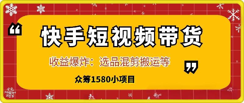快手短视频带货项目